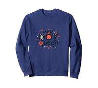 Dot Queen: Polka Dot Royalty for Trendy Women Sweatshirt, Adult Unisex, Navy, M