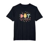 Dot Queen: Royal Pastel Polka Dot Charm for Girls T-Shirt, Men's Big and Tall, Black, 5X Tall