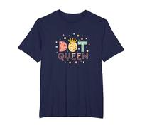Dot Queen: Royal Pastel Polka Dot Charm for Girls T-Shirt, Men's Big and Tall, Navy, 4X Tall