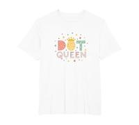 Dot Queen: Royal Pastel Polka Dot Charm for Girls T-Shirt, Men's Big and Tall, White, 2X Tall