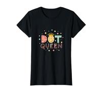 Dot Queen: Royal Pastel Polka Dot Charm for Girls T-Shirt, Women, Black, S