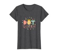 Dot Queen: Royal Pastel Polka Dot Charm for Girls T-Shirt, Women, Dark Heather Grey, S