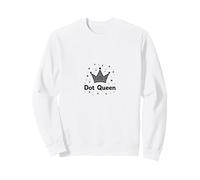 Dot Queen: Yas Queen Celestial Crown for Starry Night Royalty Sweatshirt, Adult Unisex, White, Small
