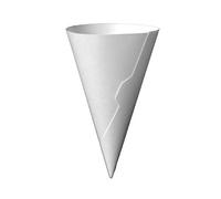 Dot Red - 200 Medium Sugar Cone Paper Jackets - Recyclable - Straight Edge Ice Cream Waffle Cone Jacket (200 Pack)