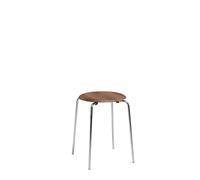 Dot Stool Chrome/ Walnut