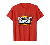 Dot-Tally Radical: Explosive Pop Art for Bold Rebels T-Shirt, Men, Red, 3XL
