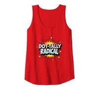 Dot-Tally Radical: Explosive Pop Art for Bold Rebels Tank Top, Women, Red, S