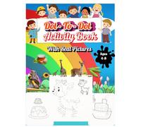 Dot To Dot Connecting Activity Book for Kids, Fun Activity Book for Kids, With Real Pictures