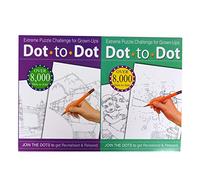 Dot To Dot Extreme Puzzle Drawing Book Challenge for Grown-Ups Adults Assorted Colour