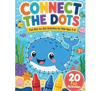 Dot to Dot for Kids Ages 3-8: Connect the Dots Puzzles: Hand-Drawn Animals, Fruits & More - A Mixed-Theme Activity Book for Preschool, Kindergarten, ... Skills (Dot to Dot Puzzle Books for Children)