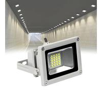 Dotauge 10W LED Flood Light Security Wash Floodlight IP66 Waterproof Wall Lamp DC 12V 24V Ultra Bright Cool White 3000K for Garage Yard(6000K,1 Pack)