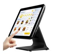 Dotauge 15”POS Touch Screen Monitor Point of Sale Cash Register with Windows 10 Professional for Restaurant Bar Pizza Takeout Etc(Black)