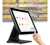 Dotauge Restaurant POS Terminal Machine Black Cash Register 15”Touch Screen for Office POS Restaurant(Black)