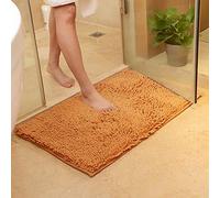 DOTBUY Bathroom Rugs, Chenille Non-slip Super Absorbent Soft Comfortable Shower Rug Bath Mat Bathroom Carpet (50 * 80cm, Champagne)