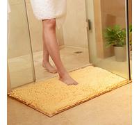 DOTBUY Bathroom Rugs, Chenille Non-slip Super Absorbent Soft Comfortable Shower Rug Bath Mat Bathroom Carpet (50 * 80cm, Cream color)