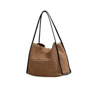 DOTBUY-SHOP Beach Bag for Women, Large Straw Bag Beach Bags, Summer Bags for Women, Straw Woven Handbag for Travel Holiday Shopping Seaside (Minimalism)