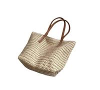 DOTBUY-SHOP Beach Bag for Women, Large Straw Bag Beach Bags with Shoulder Strap, Summer Bags for Women, Straw Woven Handbag for Travel Holiday Shopping Seaside (Beige 1,One Size)