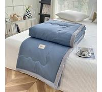 DOTBUY-SHOP Quilted Bedspreads, 2025 Quilt Bed Throws Cotton Filling Duvet Super King Single Double Size Children's Bed Quilted Throw for All Season (Duck Egg,150x200cm)