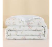 DOTBUY-SHOP Quilted Bedspreads, Summer Box Stitch Quilt Bed Throws Tog 2.5 Breathable Cooling Fibers Quilted Throw for Single Double Super King Children's Bed, Machine Washable (Light green,150x200cm)