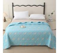 DOTBUY-SHOP Quilted Bedspreads, Summer Quilt Bed Throws Tog 2.5 Breathable Box Stitch Quilted Throw for Single Double Super King Children's Bed, Machine Washable (Horse,150x200cm)