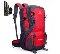 DOTBUY Ultra Lightweight Packable Backpack 35-55L Water Resistant Rucksack Foldable Travel Daysack for Men Women Outdoor Hiking (55L,Red)
