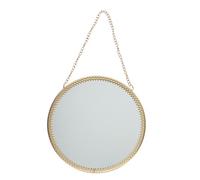 dotcomgiftshop Hanging mirror (15.5cm) - Round, gold tone