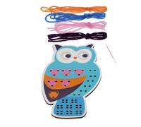 dotcomgiftshop Learn to Sew Wooden Hand-Stitch Set - Owl