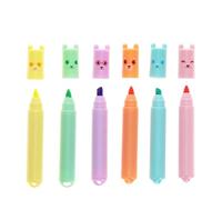 dotcomgiftshop Mini Highlighters (set of 6) - Bear