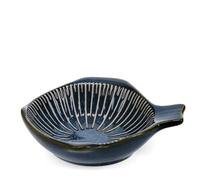 dotcomgiftshop Rex London Fish-Shaped Ceramic Dipping Bowl - Radial Lines | fish shaped