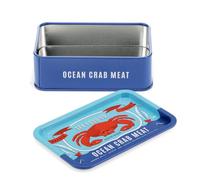 dotcomgiftshop Rex London Mini storage tin with lid - Crab