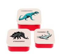 dotcomgiftshop Rex London Snack Boxes (Set of 3), Kids Snack Box, Dinosaurs