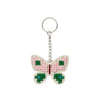 dotcomgiftshop Stitch Your own Wooden Keyring - Butterfly
