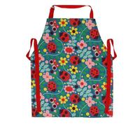dotcomgiftshop Wipeable cotton children's apron - Ladybird
