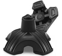 Dotday 2 Pack Cane Tips for Stability, Self Standing Cane Base for Most Walking Canes, Walking Sticks, Folding Canes, Non-Slip Replacement Quad Cane Tip, Heavy Duty 4 Prong Rubber Cane Foot Pad, Black