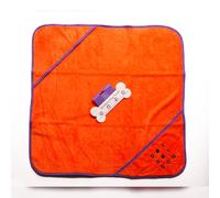 DotDotPet Bamboo Dog Towel, Dog Drying Towel for Large & Medium Dogs | Super Soft, Highly Absorbent, Quick Drying | Hood and Pockets | Bath robe