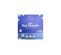DotDotPet Eco Mini Dog Towels for Drying Dogs (10 Pack) - Natural Fibr