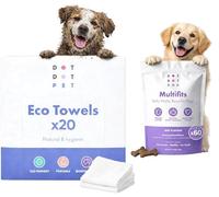 DotDotPet Eco Towels x20 & Multifit Mini Bones for Dogs x60