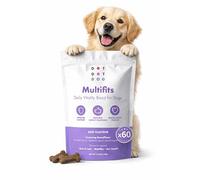 DotDotPet Multifit Mini Bones for Dogs (60 Pack) - Plasma Superfood Dog Supplements - Vet Endorsed Daily Dog Vitamins Biscuit for Immunity, Gut & Calm Behaviour - Collagen for Skin, Coat & Joints