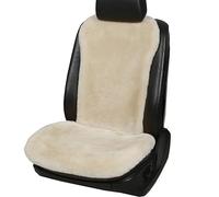 Dotesy 2 Packs Genuine Australia Sheepskin Auto Front Seat Cushion Natural Wool Car Seat Cover Protector Pad Soft Warm Winter Universal for Women Office Chair Car Décor
