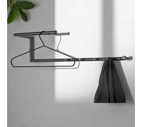 dothan metal wall hung coat rack in black