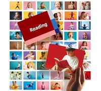 Dotimo 52 Action Verbs Flash Cards for Kids - Vocabulary Builder & ESL Teaching Materials with Picture Cards, 4"x5.8" Non Verbal Communication Tools for Speech Therapy, Autism & Preschool Learning