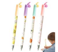 DOTIUWO Erasable Pens,4 Piece Snail Design Eraser Pencils - 0.5mm Erasable Gel Pen,for Office Home Student School Planner Journaling Writing