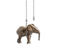 Dotlite Elephants Ceiling Fan Pull Chain,12in Safari Animal Fan String Pulls Charm Extension Decorative,3mm Diameter Beaded Fan Light Pull Chains Extender Ornaments with Connector for Kids Room