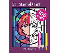 DotMop Stained Glass Serenity Volume 3: Enchanting Manga Anime Characters and Kawaii Designs (Stained Glass Serenity Volume 1: Majestic Animals and Butterflies)