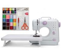 Doto Mini Sewing Machine (Including Extension Table and Sewing Supplies Set) - Small Electric Overlock Sewing Machines with 2 Speed 12 Built-in Stitch Patterns DT-006-A30