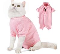Dotoner Cat Bodysuit Post-Op Collar Anti-Licking Long Sleeve Post-Surgery Protection Against Skin Diseases After Surgery