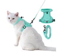 Dotoner Cat Harness and Leash Set Escape Proof,Adjustable Soft Vest for Walking, Reflective Kitten Harness with Leash Set for Small to Large Cats for Outdoor Adventures