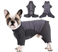 Dotoner Dog Coat with Legs Fleece Windproof Winter Dog Jacket with Quilted Back & High Elasticity Chest Legs Warm Onesie Jumper with harness hole for Small Medium Large Canine
