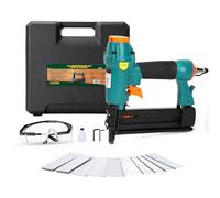 DOTOOL Pneumatic Brad Nailer, 18 Gauge 2-in-1 Nail, 5/8'' to 2'' Brad Nails and 5/8'' to 1-5/8'' Crown Staples, Safety Glasses and Carrying Case