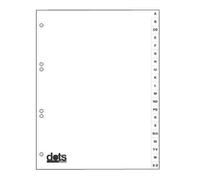dots 844220-4232-03 Cardboard Reg A-Z Pack of 20 VF Yellow